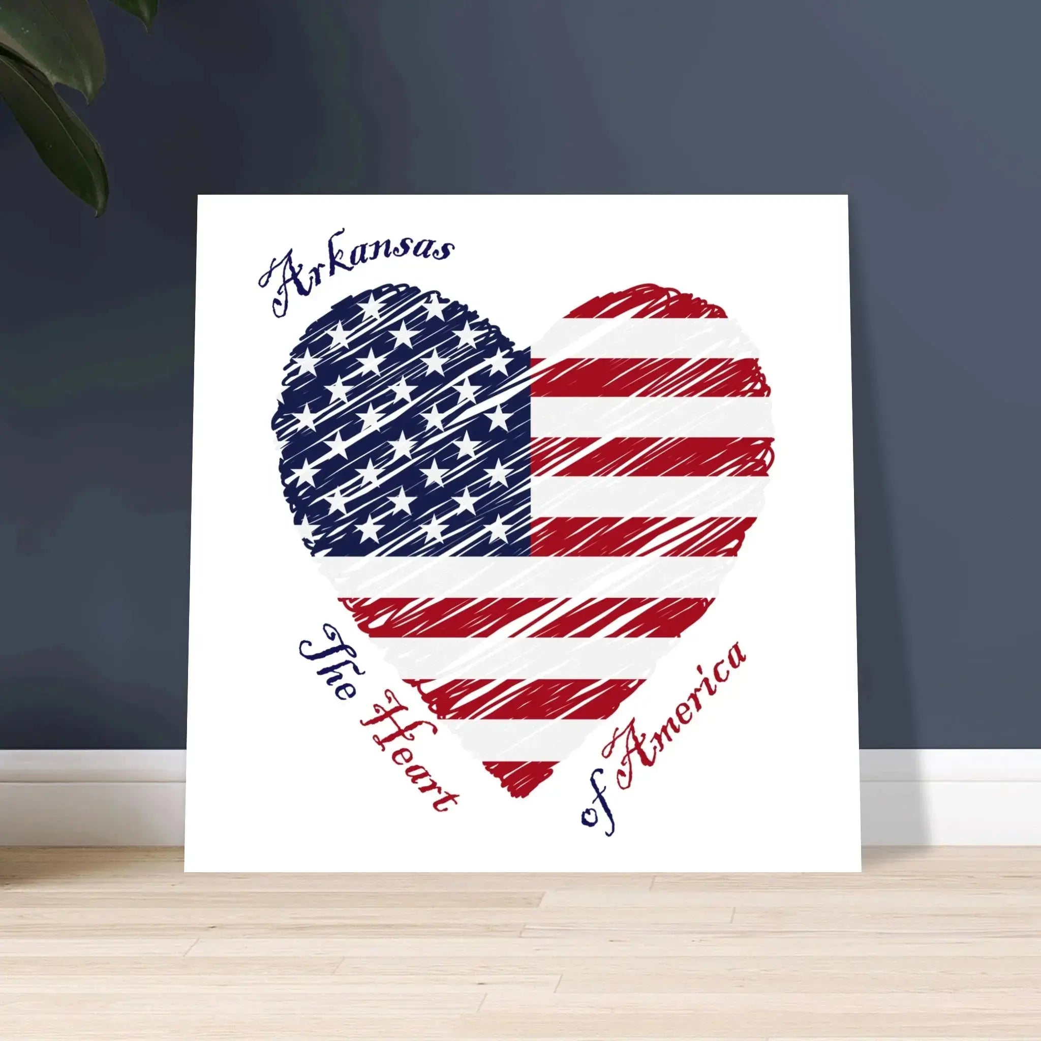 Custom State Metal Wall Art The Heart Of America