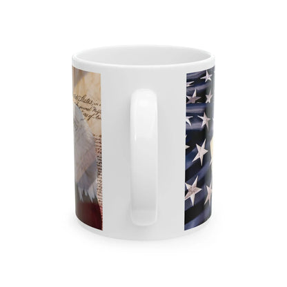 US Constitution Eagle Ceramic Mug 11oz – Patriotic Coffee Mug | American Eagle Design | Ideal Gift for Patriots & Constitutional Scholars Envy The Eagle