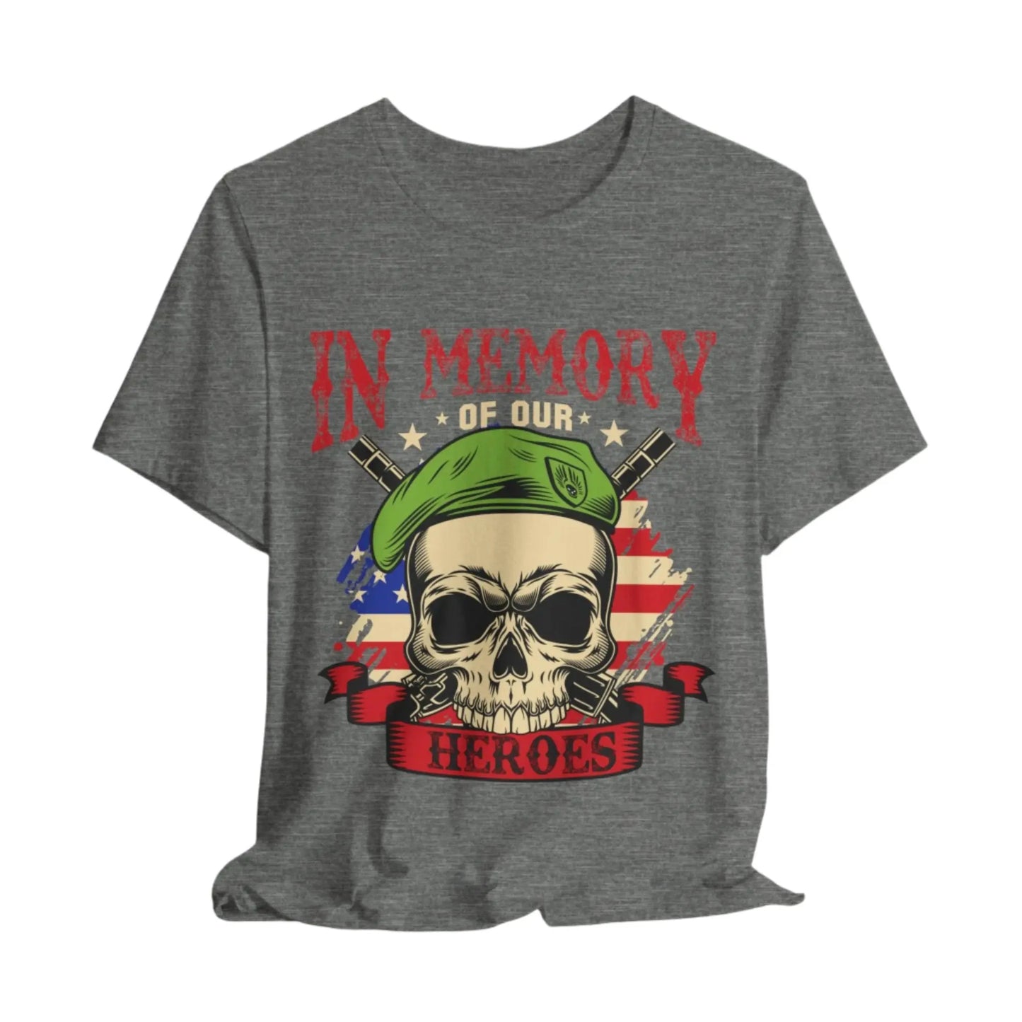 Remember Military Veterans Unisex Tee – Patriotic Hero Appreciation Shirt | Front Print Veteran Shirt Envy The Eagle