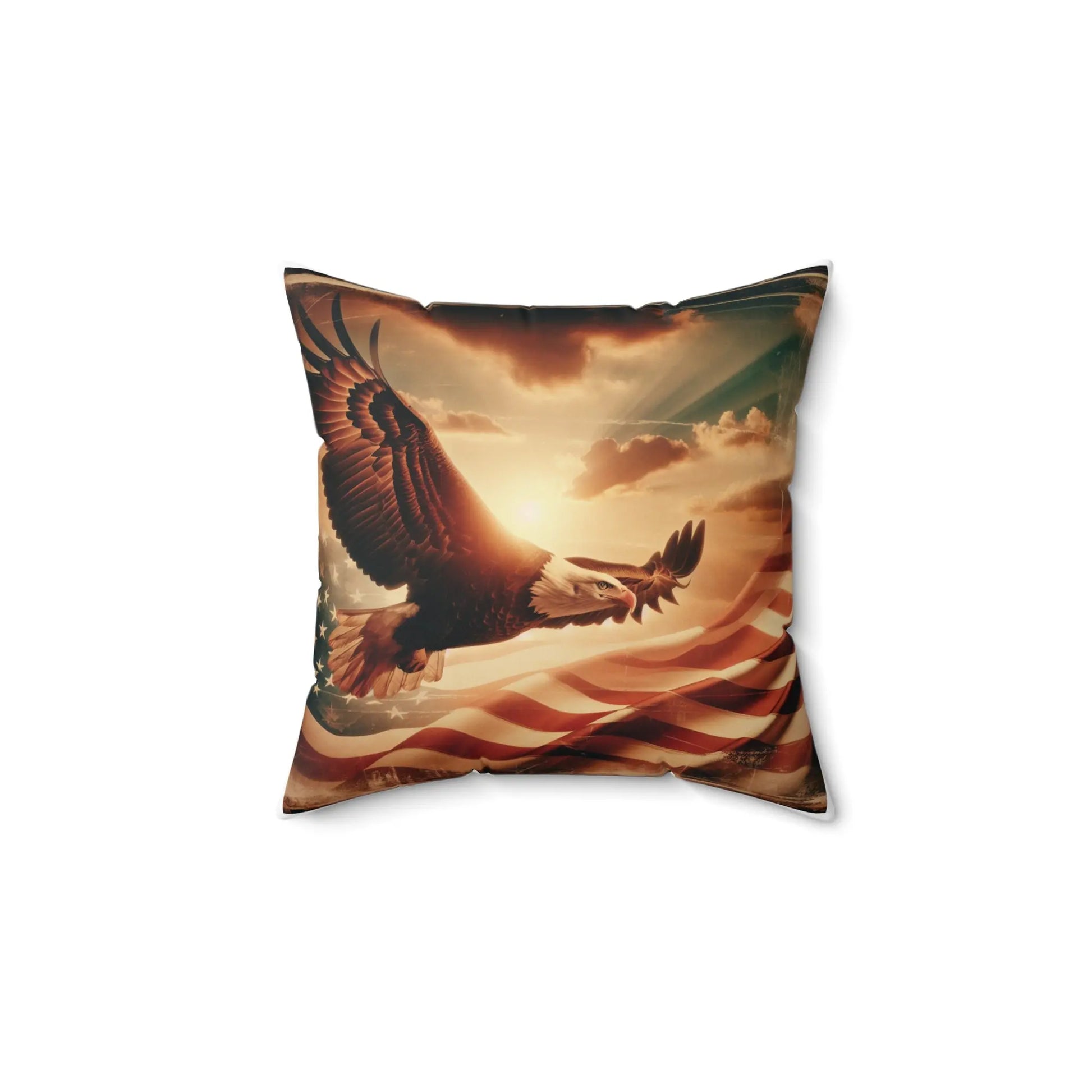 Square Pillow - The Eagle's Soar Design© - Multiple Sizes Available - Envy The Eagle