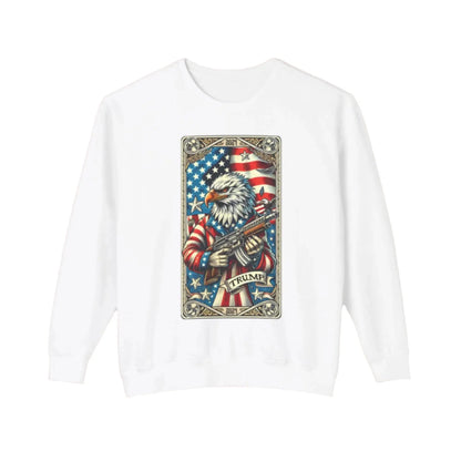 Trump The Card Lightweight Unisex Sweatshirt | Comfortable, Stylish Support for Trump – Perfect for Men & Women Proud of Their Patriotism Envy The Eagle