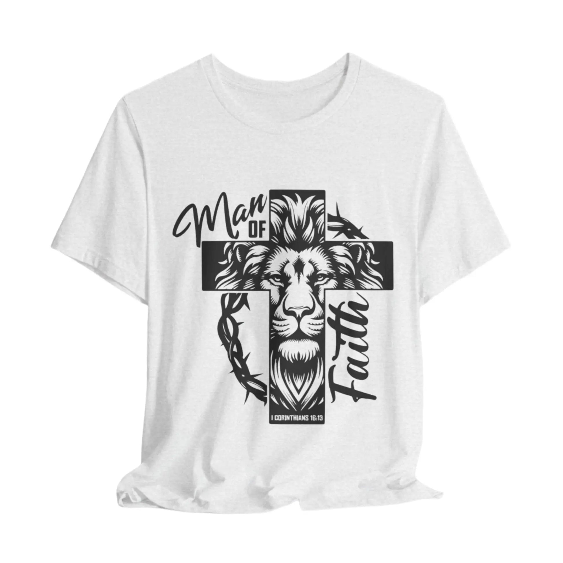 The Lion Man of Faith T-Shirt – Bold Christian Graphic Tee Envy The Eagle