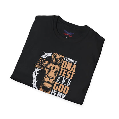 Folded God Is My Father Christian T-Shirt – Inspirational faith apparel with a bold design, perfect for expressing your belief and love for God.