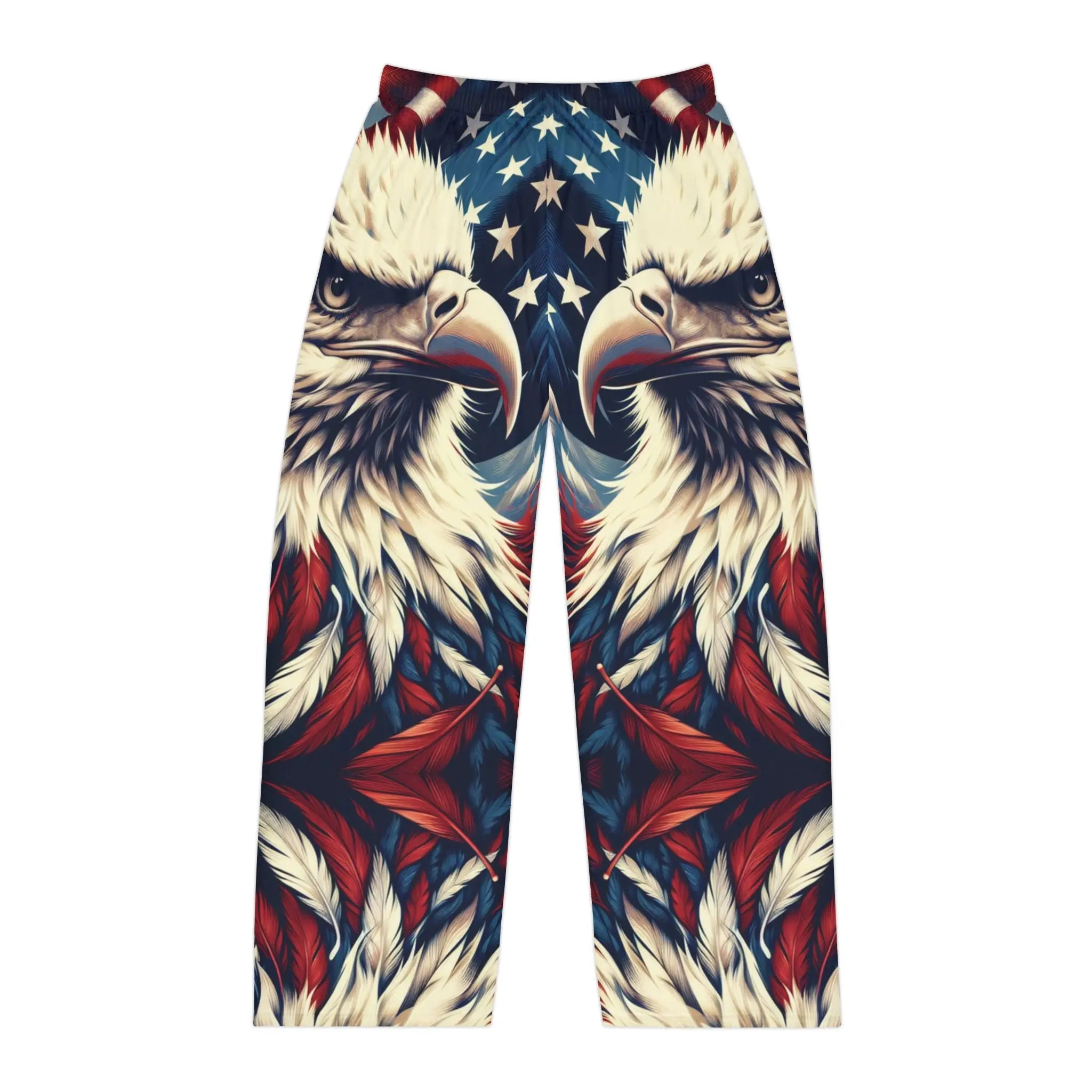 Face Off Eagle Design © Men's Pajama Pants - Envy The Eagle