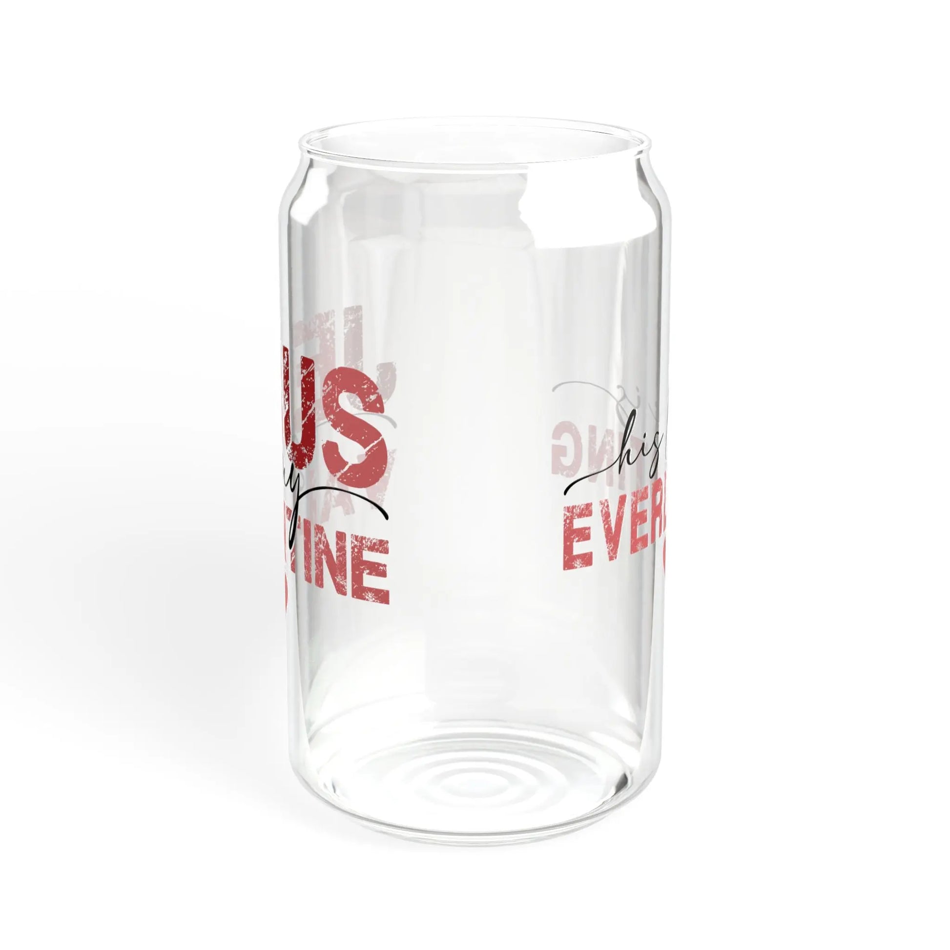 Jesus Is My Valentine 16oz Sipper Glass – Optional Lid & Straw