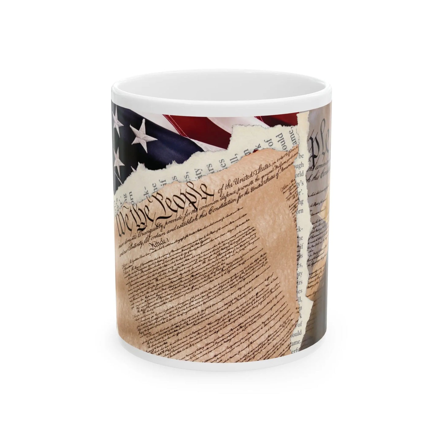 US Constitution Eagle Ceramic Mug 11oz – Patriotic Coffee Mug | American Eagle Design | Ideal Gift for Patriots & Constitutional Scholars Envy The Eagle