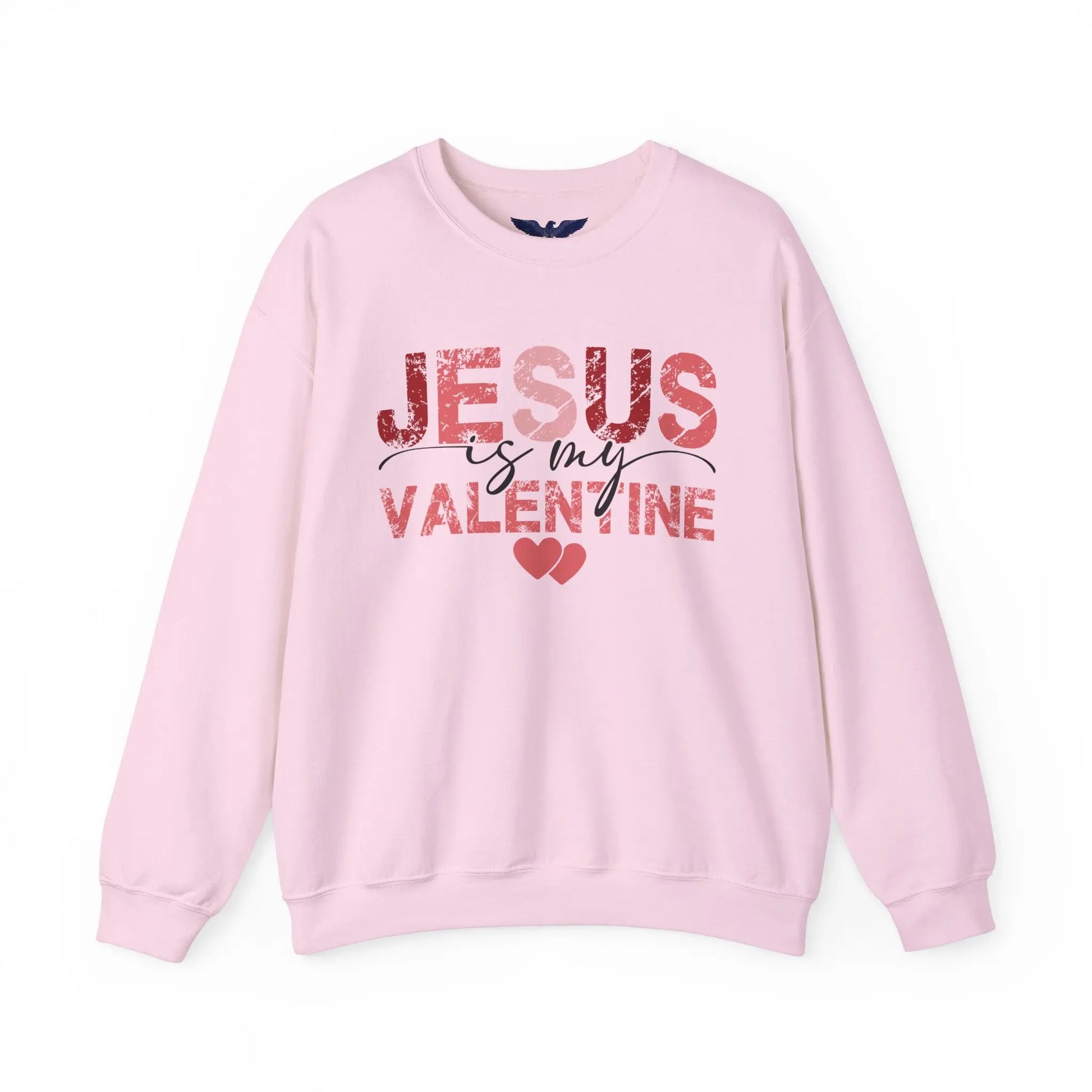 Jesus Is My Valentine Unisex Sweatshirt - Faithful Love with Back Print Design 