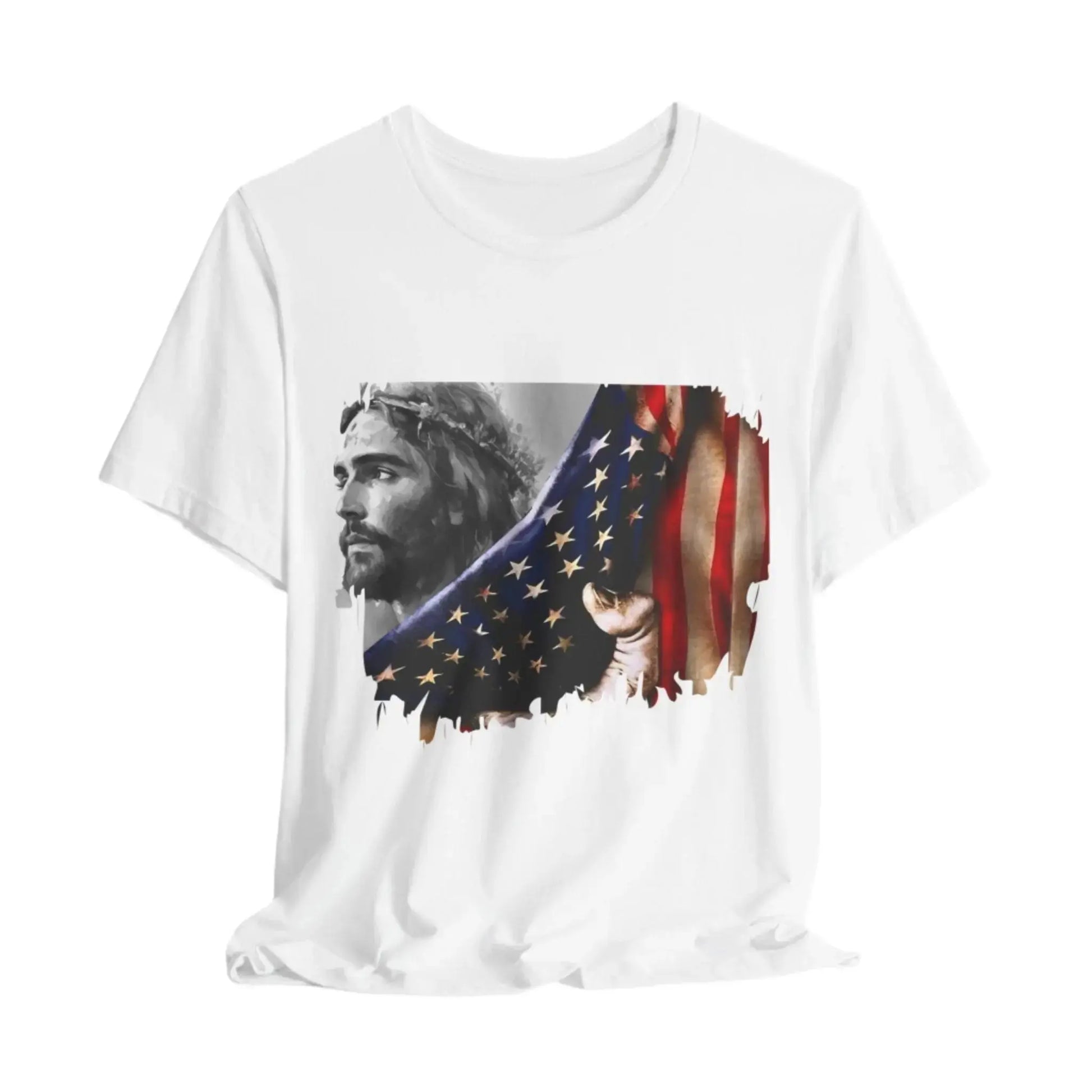 The Reveal Design Tee – Jesus American Flag Patriotic Shirt Envy The Eagle