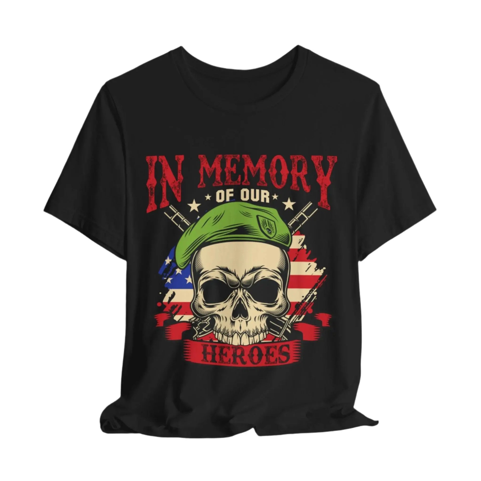 Remember Military Veterans Unisex Tee – Patriotic Hero Appreciation Shirt | Front Print Veteran Shirt Envy The Eagle