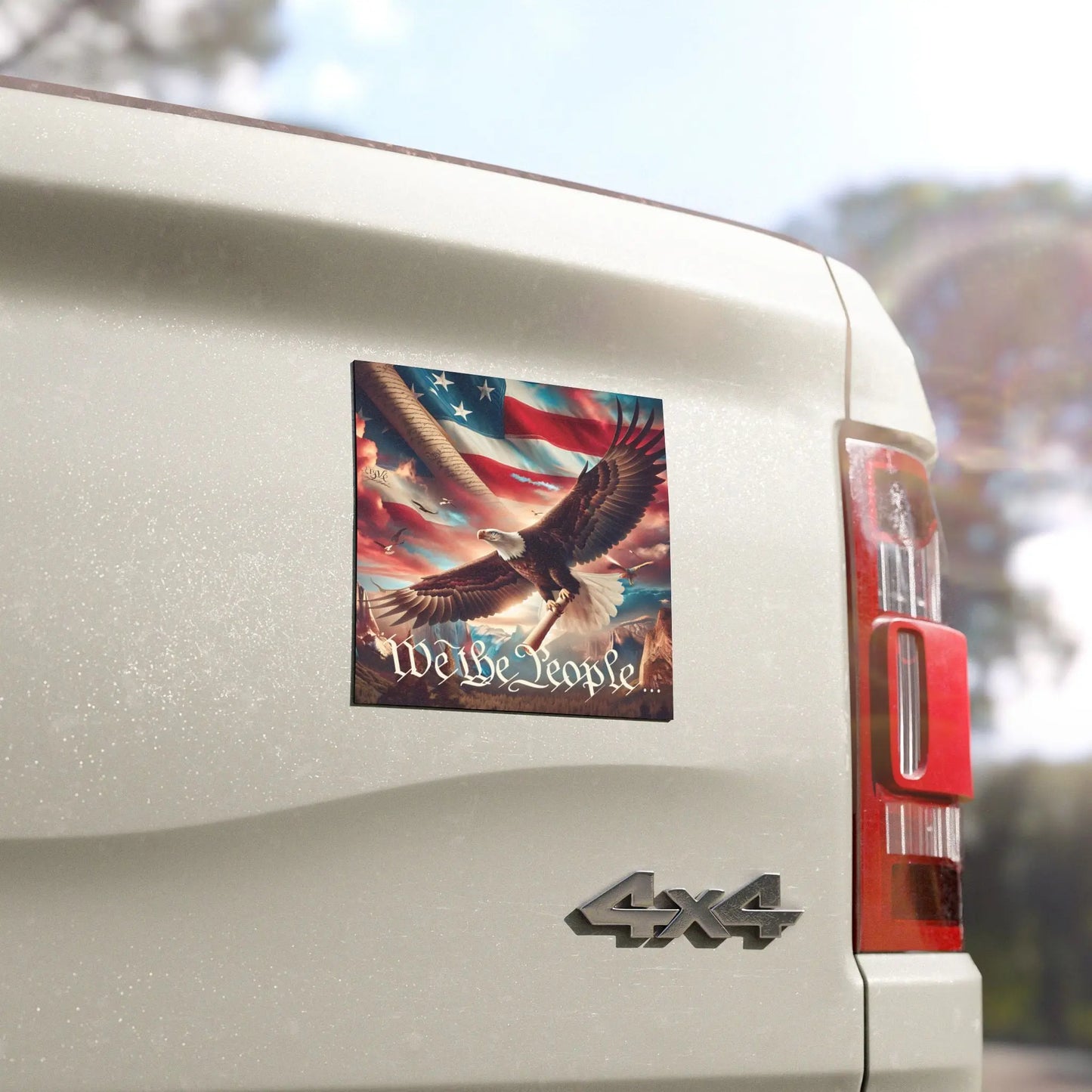 Patriotic Eagle 5x5 Car Magnet | Bold USA Eagle Design for Cars, Trucks & SUVs – Show Your American Pride Envy The Eagle