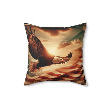 Square Pillow - The Eagle's Soar Design© - Multiple Sizes Available - Envy The Eagle