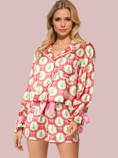 Santa Cutie Women's Pajama Set – Festive, Fun, and Cozy Holiday Sleepwear - Envy The Eagle