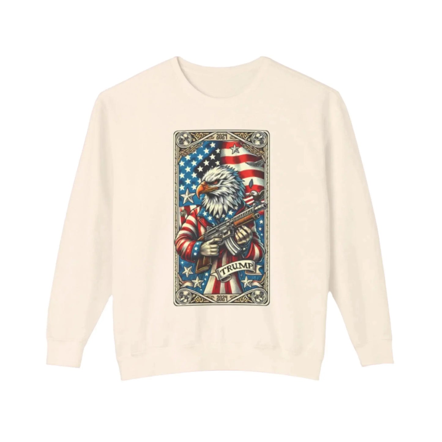 Trump The Card Lightweight Unisex Sweatshirt | Comfortable, Stylish Support for Trump – Perfect for Men & Women Proud of Their Patriotism Envy The Eagle