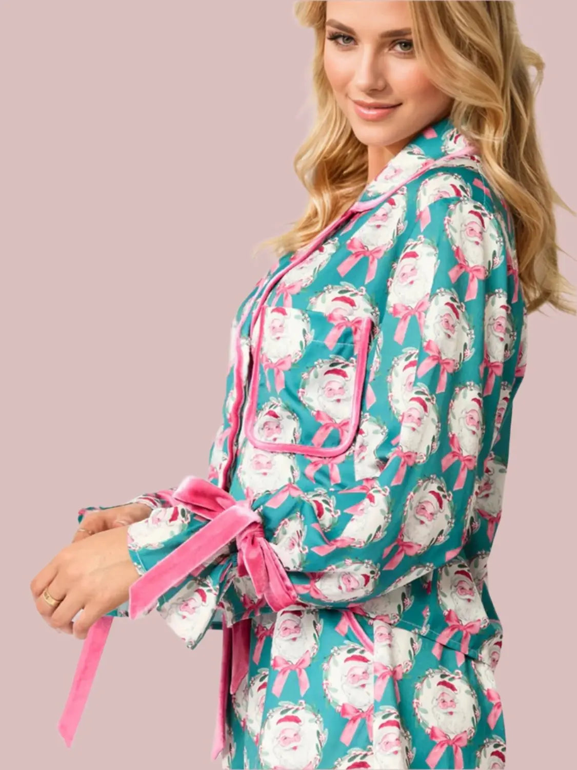 Santa Cutie Women's Pajama Set – Festive, Fun, and Cozy Holiday Sleepwear - Envy The Eagle