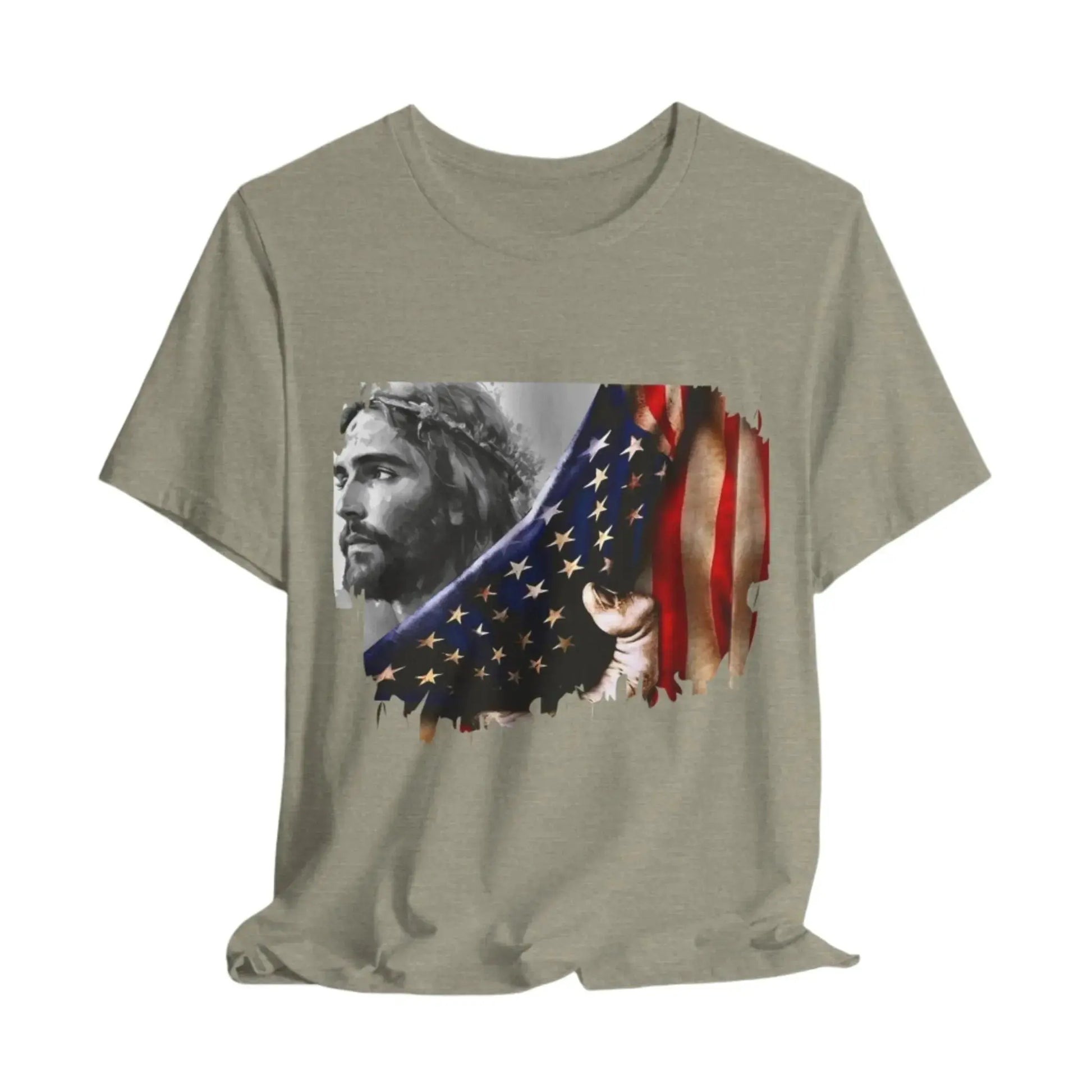 The Reveal Design Tee – Jesus American Flag Patriotic Shirt Envy The Eagle