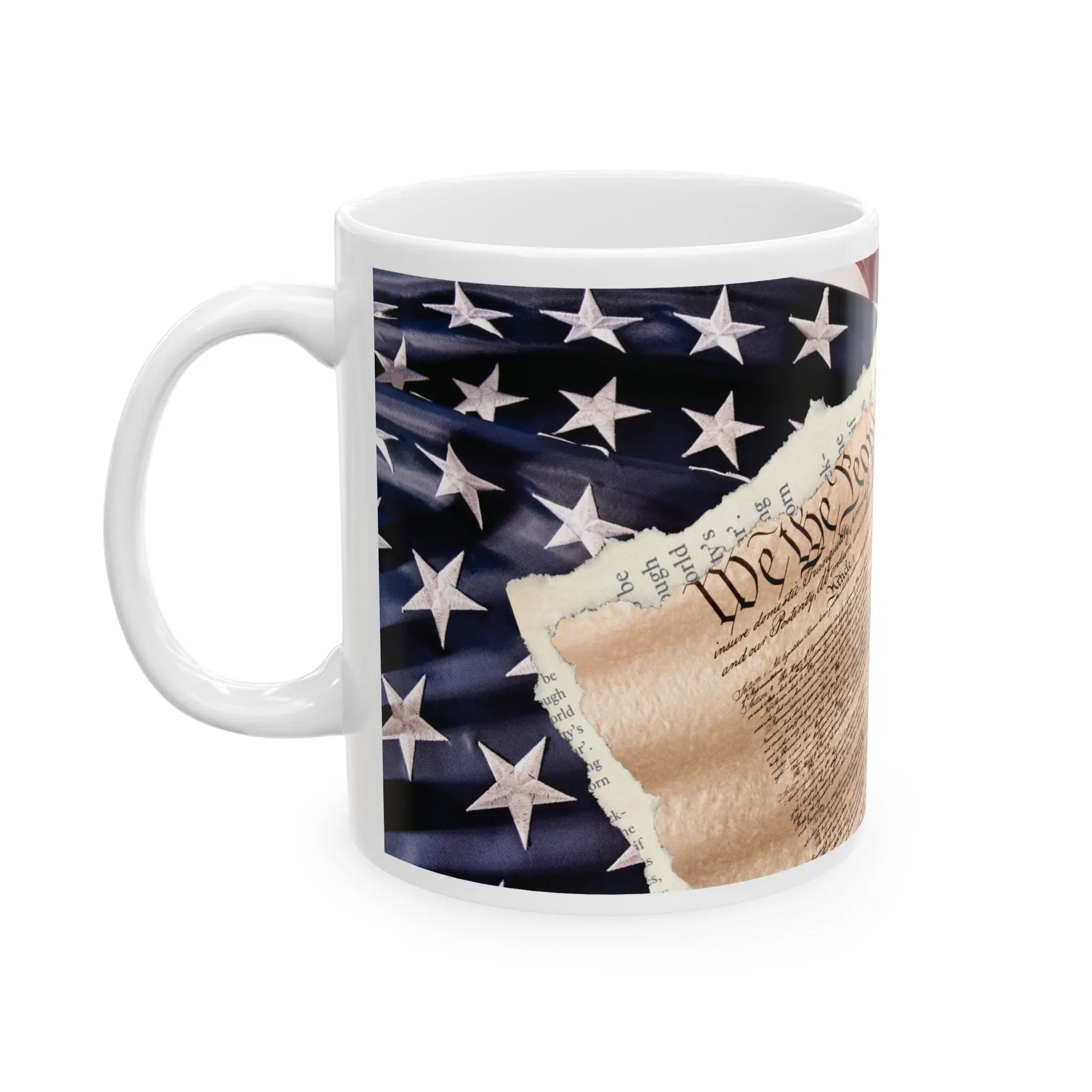 US Constitution Eagle Ceramic Mug 11oz – Patriotic Coffee Mug | American Eagle Design | Ideal Gift for Patriots & Constitutional Scholars Envy The Eagle