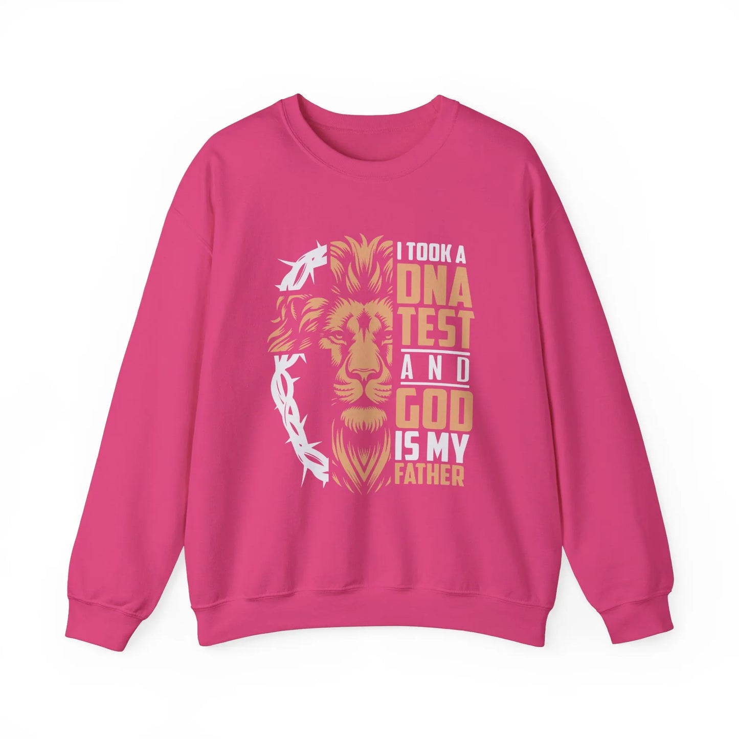 Heliconia God Is My Father Christian Sweatshirt – Inspirational faith apparel with a bold design, perfect for expressing your belief and love for God.