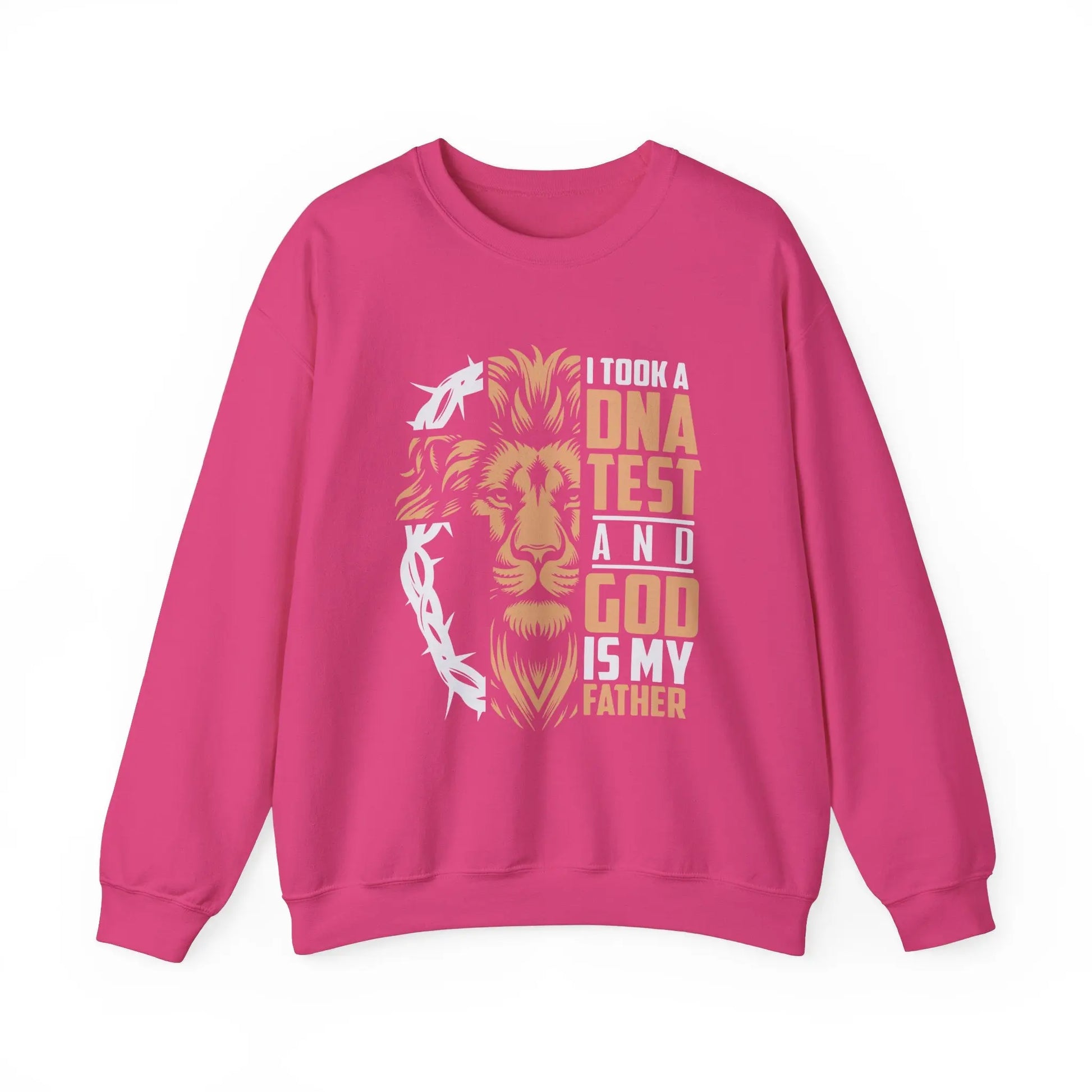 Heliconia God Is My Father Christian Sweatshirt – Inspirational faith apparel with a bold design, perfect for expressing your belief and love for God.