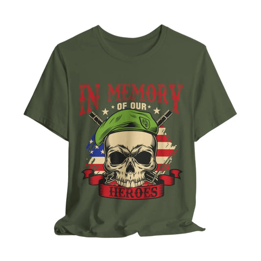 Remember Military Veterans Unisex Tee – Patriotic Hero Appreciation Shirt | Front Print Veteran Shirt Envy The Eagle