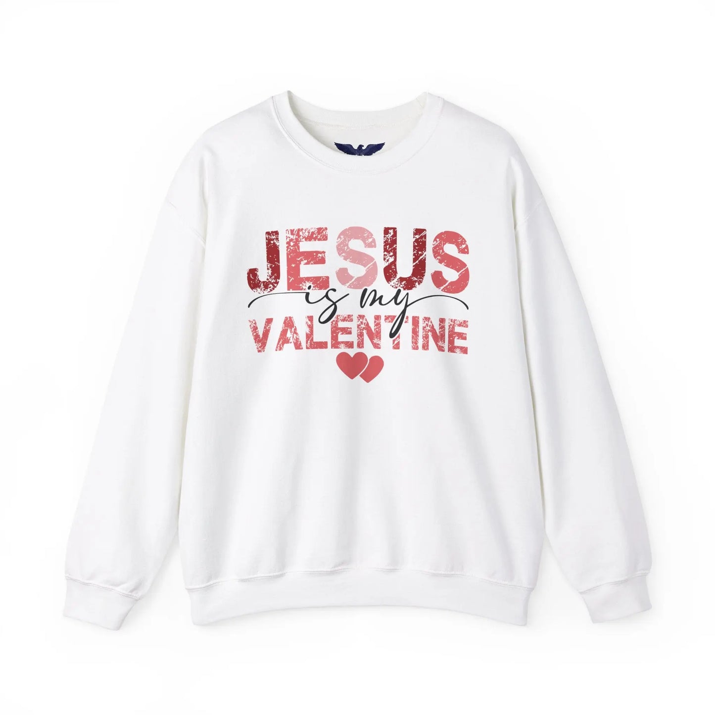 Jesus Is My Valentine Unisex Sweatshirt - Faithful Love with Back Print Design 