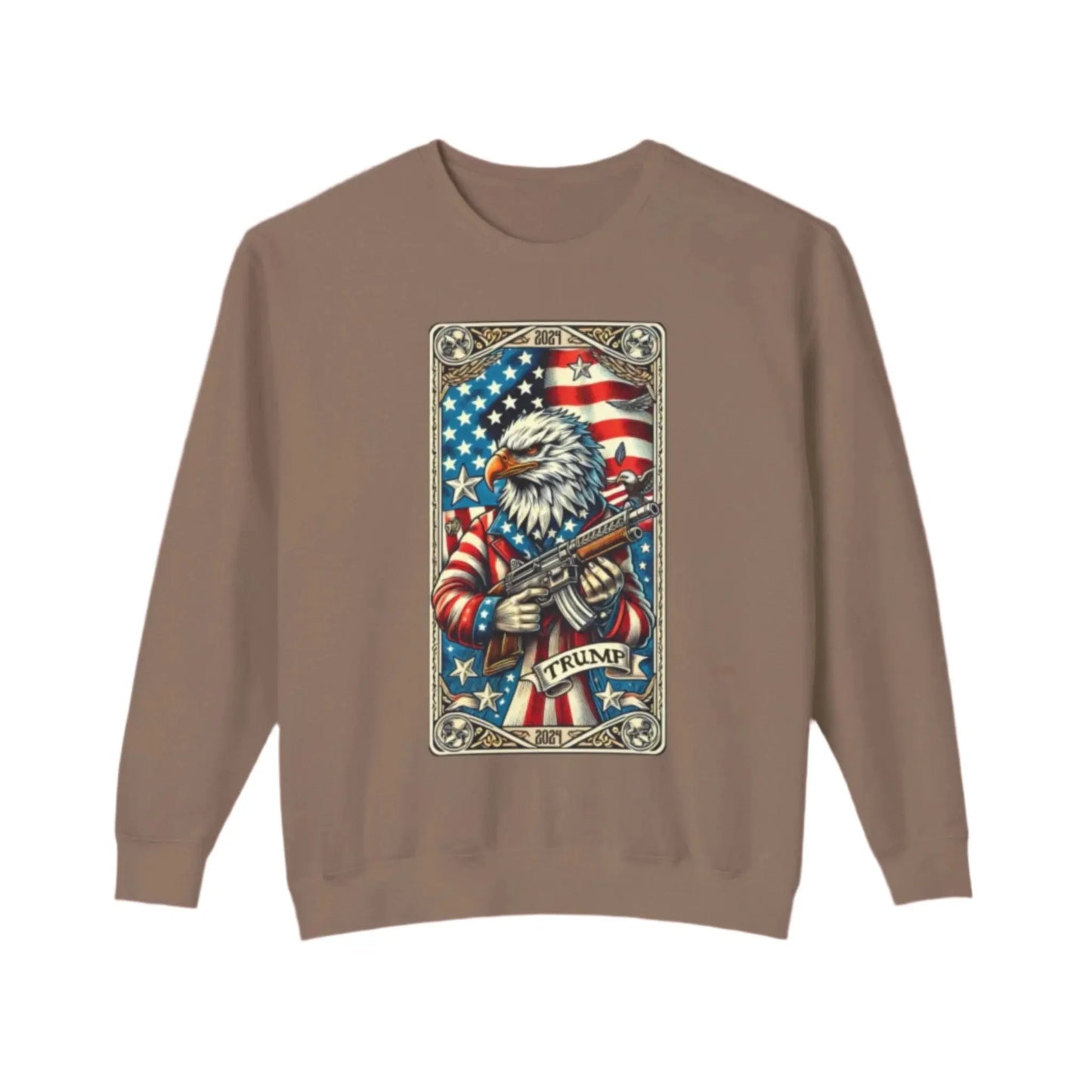 Trump The Card Lightweight Unisex Sweatshirt | Comfortable, Stylish Support for Trump – Perfect for Men & Women Proud of Their Patriotism Envy The Eagle