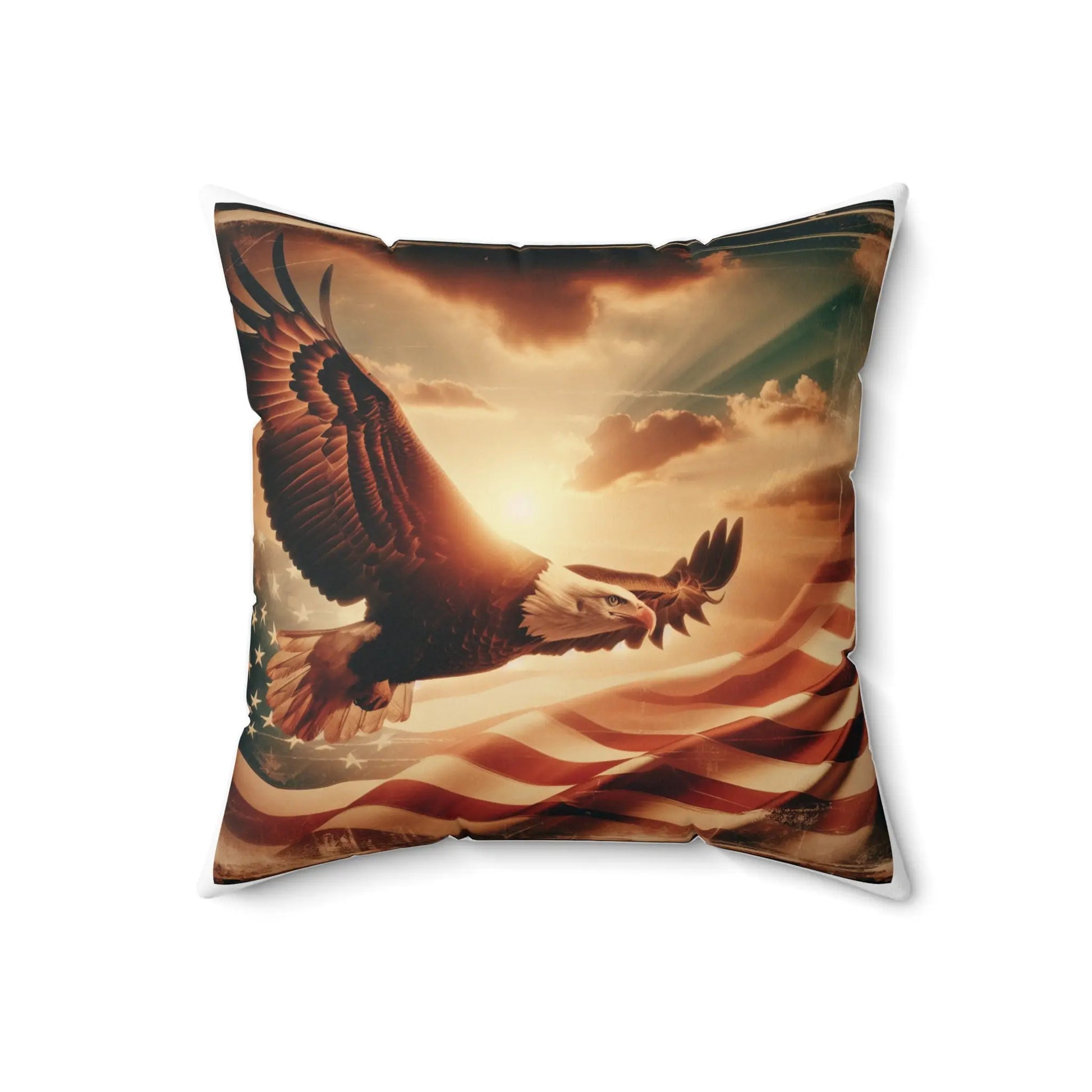 Square Pillow - The Eagle's Soar Design© - Multiple Sizes Available - Envy The Eagle