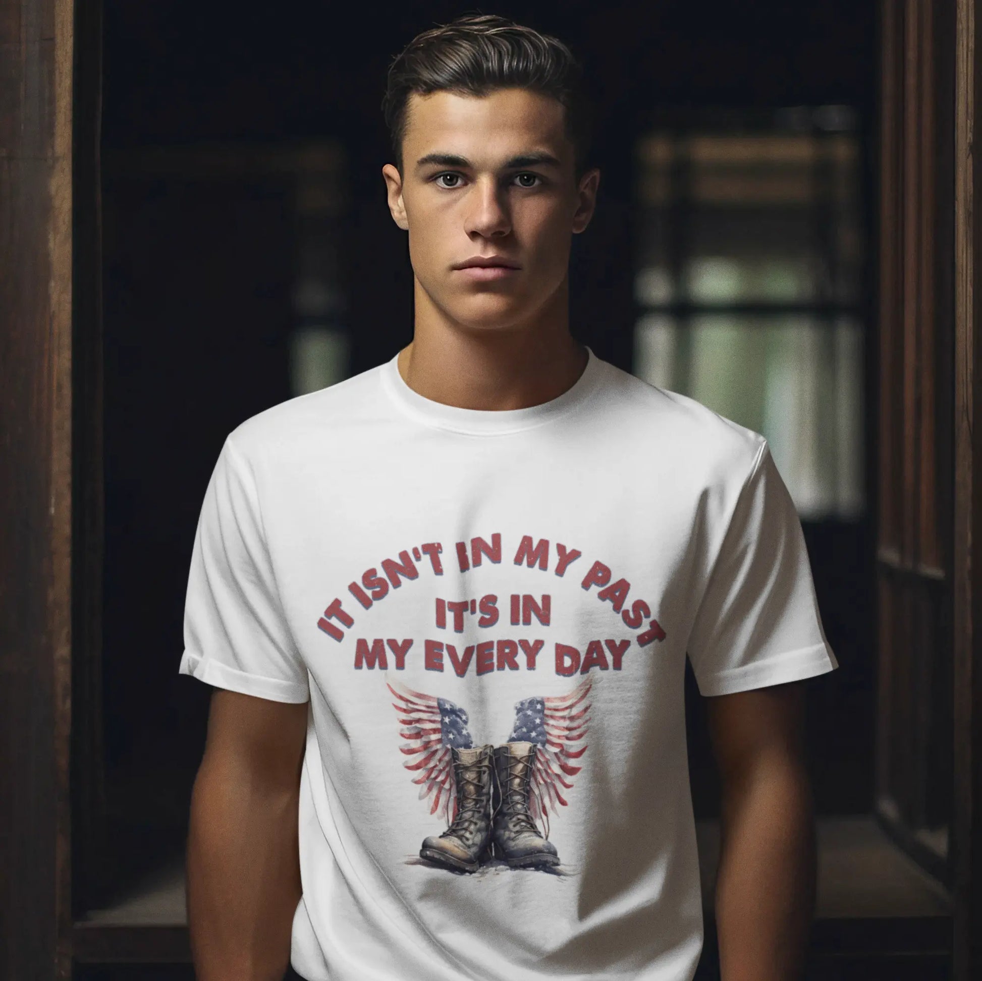 PTSD Awareness Tee – "It Isn't In My Past, It's In My Everyday" Envy The Eagle