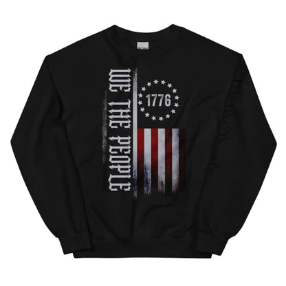 Faded Flag "We The People" With Left Arm Phrase Unisex Sweatshirt Envy The Eagle